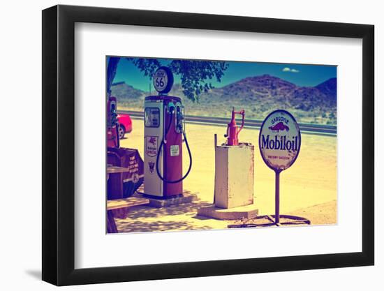 Route 66 - Gas Station - Arizona - United States-Philippe Hugonnard-Framed Photographic Print