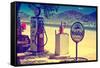 Route 66 - Gas Station - Arizona - United States-Philippe Hugonnard-Framed Stretched Canvas