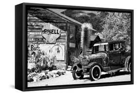 Route 66 - Gas Station - Arizona - United States-Philippe Hugonnard-Framed Stretched Canvas