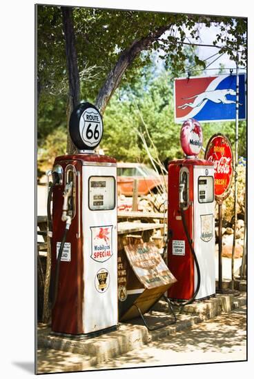 Route 66 - Gas Station - Arizona - United States-Philippe Hugonnard-Mounted Premium Photographic Print