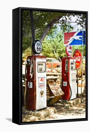 Route 66 - Gas Station - Arizona - United States-Philippe Hugonnard-Framed Stretched Canvas