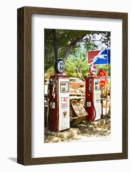 Route 66 - Gas Station - Arizona - United States-Philippe Hugonnard-Framed Photographic Print