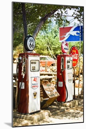 Route 66 - Gas Station - Arizona - United States-Philippe Hugonnard-Mounted Photographic Print