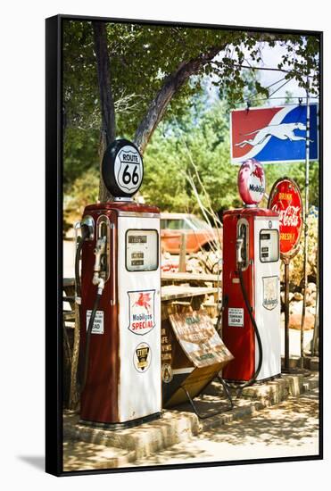 Route 66 - Gas Station - Arizona - United States-Philippe Hugonnard-Framed Stretched Canvas