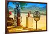 Route 66 - Gas Station - Arizona - United States-Philippe Hugonnard-Framed Photographic Print