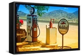 Route 66 - Gas Station - Arizona - United States-Philippe Hugonnard-Framed Stretched Canvas