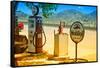 Route 66 - Gas Station - Arizona - United States-Philippe Hugonnard-Framed Stretched Canvas