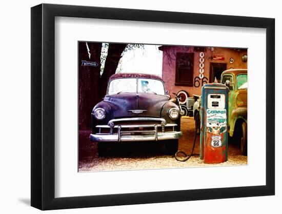 Route 66 - Gas Station - Arizona - United States-Philippe Hugonnard-Framed Premium Photographic Print