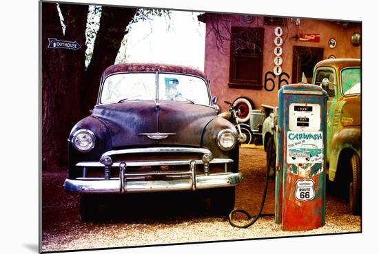 Route 66 - Gas Station - Arizona - United States-Philippe Hugonnard-Mounted Photographic Print