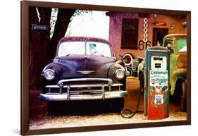 Route 66 - Gas Station - Arizona - United States-Philippe Hugonnard-Framed Photographic Print