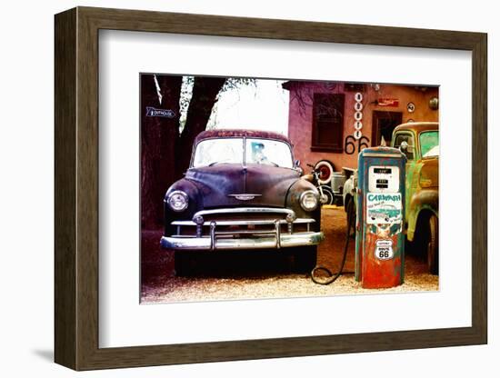 Route 66 - Gas Station - Arizona - United States-Philippe Hugonnard-Framed Photographic Print