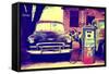 Route 66 - Gas Station - Arizona - United States-Philippe Hugonnard-Framed Stretched Canvas