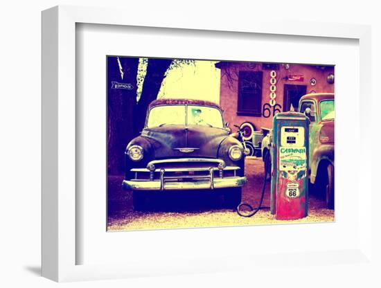 Route 66 - Gas Station - Arizona - United States-Philippe Hugonnard-Framed Photographic Print