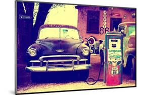 Route 66 - Gas Station - Arizona - United States-Philippe Hugonnard-Mounted Photographic Print