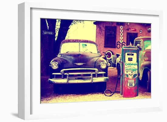 Route 66 - Gas Station - Arizona - United States-Philippe Hugonnard-Framed Photographic Print