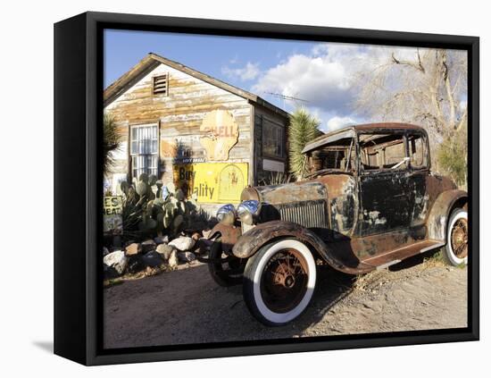 Route 66, Hackberry, Arizona, USA-Julian McRoberts-Framed Stretched Canvas