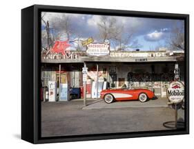 Route 66, Hackberry, Arizona, USA-Julian McRoberts-Framed Stretched Canvas