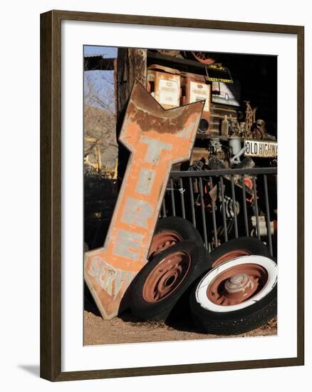 Route 66, Hackberry, Arizona, USA-Julian McRoberts-Framed Premium Photographic Print