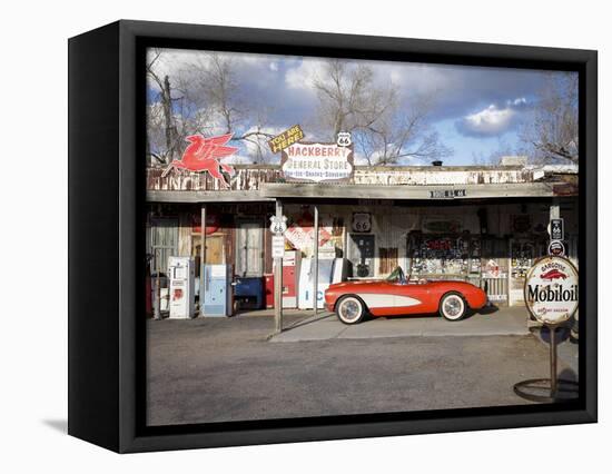 Route 66, Hackberry, Arizona, USA-Julian McRoberts-Framed Stretched Canvas