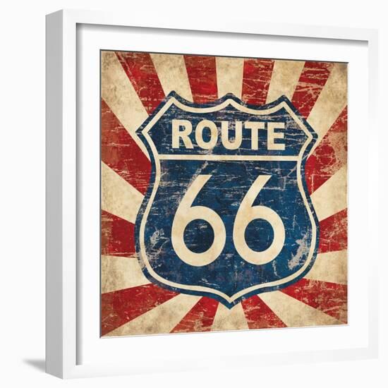 Route 66 I Sq-N. Harbick-Framed Art Print