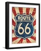 Route 66 I-N. Harbick-Framed Art Print