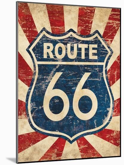 Route 66 I-N. Harbick-Mounted Art Print