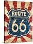 Route 66 I-N. Harbick-Stretched Canvas