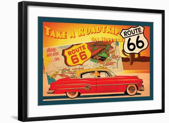 Route 66 I-Jason Giacopelli-Framed Art Print