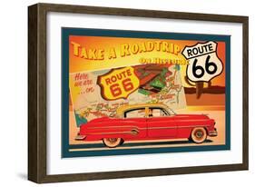 Route 66 I-Jason Giacopelli-Framed Art Print