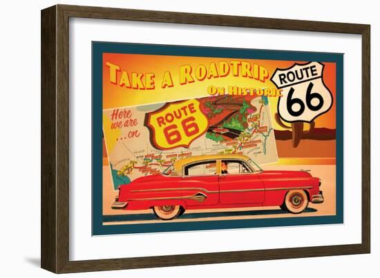 Route 66 I-Jason Giacopelli-Framed Premium Giclee Print