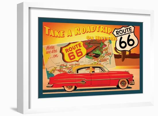 Route 66 I-Jason Giacopelli-Framed Premium Giclee Print