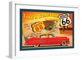 Route 66 I-Jason Giacopelli-Framed Premium Giclee Print