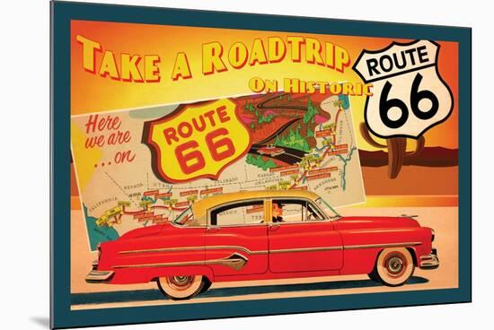 Route 66 I-Jason Giacopelli-Mounted Art Print