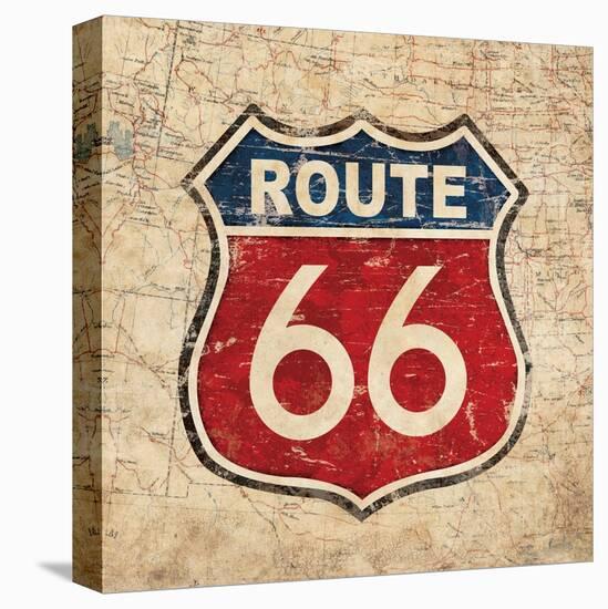 Route 66 II Sq-N. Harbick-Stretched Canvas