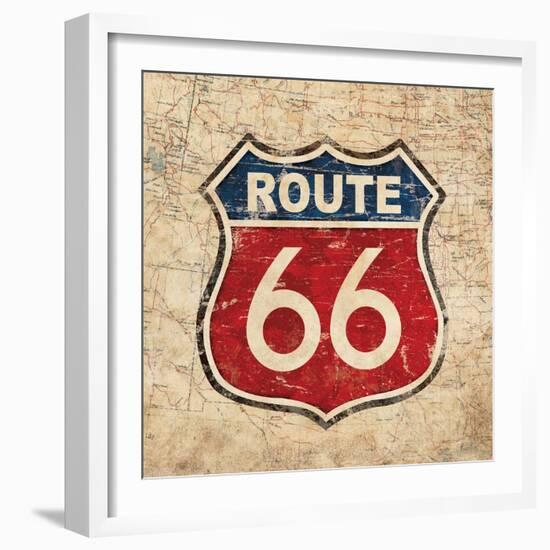 Route 66 II Sq-N. Harbick-Framed Art Print