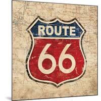 Route 66 II Sq-N. Harbick-Mounted Art Print