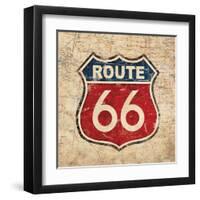 Route 66 II Sq-N. Harbick-Framed Art Print