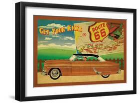 Route 66 II-Jason Giacopelli-Framed Art Print