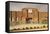 Route 66 Interpretive Center, Chandler, Oklahoma, USA-Walter Bibikow-Framed Stretched Canvas