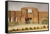 Route 66 Interpretive Center, Chandler, Oklahoma, USA-Walter Bibikow-Framed Stretched Canvas