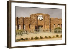 Route 66 Interpretive Center, Chandler, Oklahoma, USA-Walter Bibikow-Framed Photographic Print