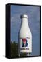 Route 66 Milk Bottle Building, Oklahoma City, Oklahoma, USA-Walter Bibikow-Framed Stretched Canvas