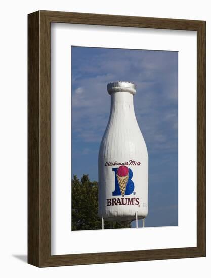 Route 66 Milk Bottle Building, Oklahoma City, Oklahoma, USA-Walter Bibikow-Framed Photographic Print