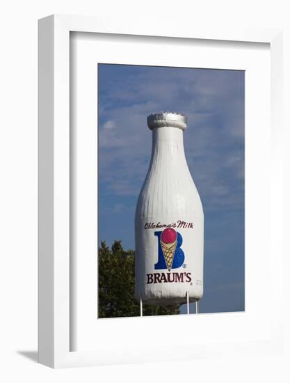 Route 66 Milk Bottle Building, Oklahoma City, Oklahoma, USA-Walter Bibikow-Framed Photographic Print