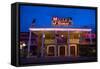 Route 66 Neon El Rancho Hotel Gallup NM-George Oze-Framed Stretched Canvas