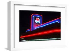 Route 66 Neon Sign, Albuquerque, New Mexico-George Oze-Framed Photographic Print