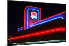 Route 66 Neon Sign, Albuquerque, New Mexico-George Oze-Mounted Photographic Print