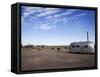 Route 66, Newberry Springs, California, USA-Julian McRoberts-Framed Stretched Canvas