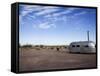 Route 66, Newberry Springs, California, USA-Julian McRoberts-Framed Stretched Canvas