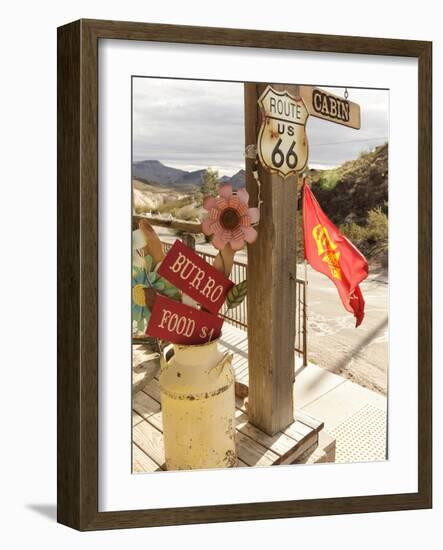 Route 66, Oatman, Arizona, USA-Julian McRoberts-Framed Photographic Print